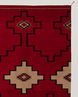 ALTERNATE VIEW OF STEPS TO THE SKY RUG IN RED/BLACK image number 2