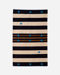 TURQUOISE CROSSES RUG IN CREAM/BLUE image number 1