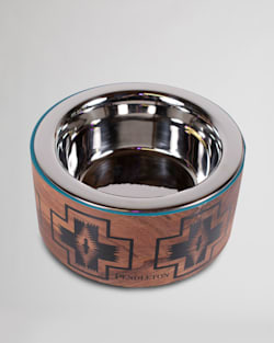 STAINLESS STEEL/WOOD PET BOWL IN HARDING image number 1