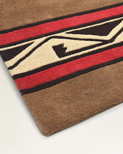 ALTERNATE VIEW OF PUEBLO RUG IN CHOCOLATE image number 3