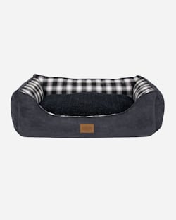 ADDITIONAL VIEW OF CHARCOAL OMBRE PLAID KUDDLER DOG BED IN SIZE MEDIUM image number 2