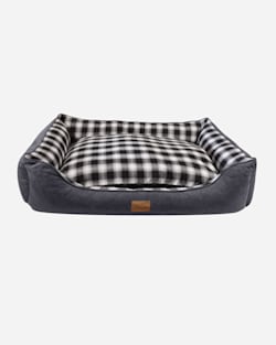 CHARCOAL OMBRE PLAID KUDDLER DOG BED IN SIZE LARGE image number 3