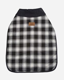 CHARCOAL OMBRE PLAID DOG COAT IN SIZE LARGE image number 3