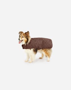 ALTERNATE VIEW OF RED OMBRE PLAID DOG COAT IN SIZE SMALL image number 4