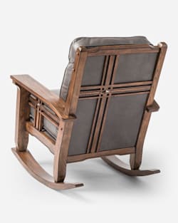 ADDITIONAL VIEW OF STAGECOACH LEATHER ROCKER IN BLACK HEATHER image number 2