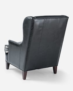ADDITIONAL VIEW OF LEATHER LOGAN CHAIR IN BLACK/SAN MIGUEL image number 2