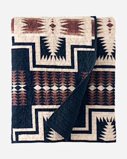 HARDING COVERLET IN NAVY MULTI image number 1