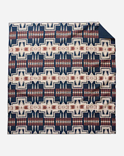ADDITIONAL VIEW OF HARDING COVERLET IN NAVY MULTI image number 2