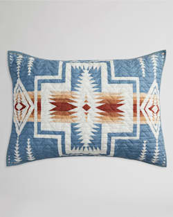 ALTERNATE VIEW OF HARDING COVERLET SET IN DENIM BLUE image number 5