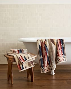 ALTERNATE VIEW OF WHITE SANDS TOWEL COLLECTION IN TAN image number 6
