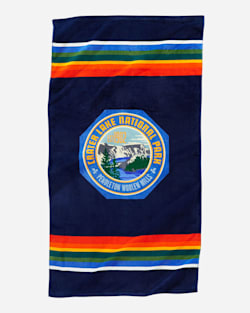 CRATER LAKE PRINTED BEACH TOWEL image number 1