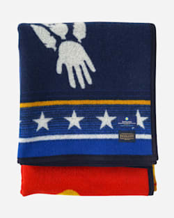 WARRIORS CIRCLE OF HONOR BLANKET IN NAVY image number 4