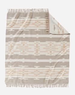 SANDHILLS FRINGED THROW IN CREAM image number 1