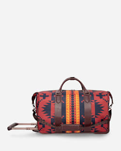 ALTERNATE VIEW OF SPIDER ROCK ROLLING DUFFEL BAG IN RUST/NAVY image number 3