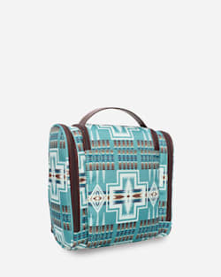 ALTERNATE VIEW OF HARDING DELUXE TOILETRY BAG IN AQUA image number 3