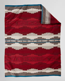 ALAMOSA KNIT THROW IN RED image number 1