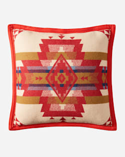 ALTERNATE VIEW OF ROCK POINT PILLOW IN SCARLET image number 2