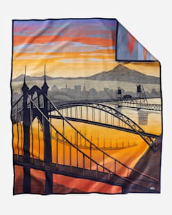 BRIDGE CITY BLANKET IN COPPER MULTI image number 1