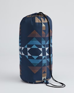 ALTERNATE VIEW OF PACKABLE THROW IN NAVY PILOT ROCK image number 3