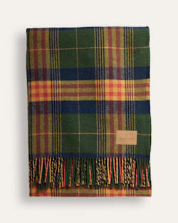 ALTERNATE VIEW OF MOTOR ROBE THROW WITH LEATHER CARRIER IN FOREST PARK image number 2