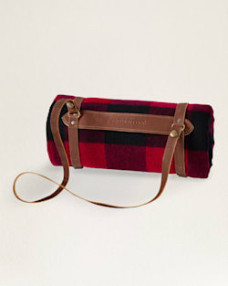ALTERNATE VIEW OF MOTOR ROBE THROW WITH CARRIER IN ROB ROY RED image number 2