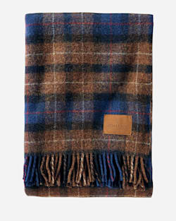 MOTOR ROBE WITH LEATHER CARRIER IN SHELTER BAY PLAID image number 1