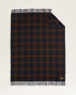 ALTERNATE VIEW OF MOTOR ROBE THROW WITH CARRIER IN JACKSONVILLE PLAID image number 2