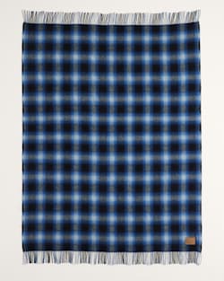 ALTERNATE VIEW OF MOTOR ROBE THROW WITH LEATHER CARRIER IN MIDNIGHT OMBRE image number 2