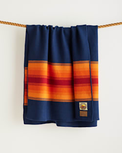 ALTERNATE VIEW OF GRAND CANYON NATIONAL PARK THROW WITH CARRIER IN NAVY image number 2