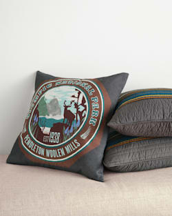 ALTERNATE VIEW OF OLYMPIC NATIONAL PARK QUILTED PILLOW IN GRAY image number 4