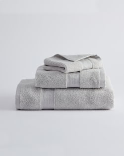 LOS LUNAS TONAL TOWEL COLLECTION IN LIGHT GREY image number 1