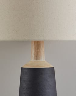 ALTERNATE VIEW OF PARK SLOPE TABLE LAMP IN MATTE BLACK image number 4