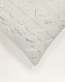 ALTERNATE VIEW OF CABIN CREEK SQUARE PILLOW IN MARSHMALLOW image number 2