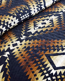 ALTERNATE VIEW OF MISSION TRAILS PRINTED COVERLET SET IN NAVY MULTI image number 3