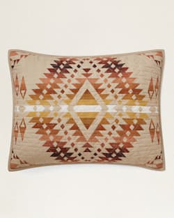 ALTERNATE VIEW OF MISSION TRAILS PRINTED COVERLET SET IN TAN MULTI image number 5