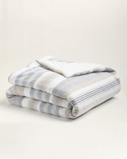 CASCADE STRIPE COMFORTER SET IN TAN image number 1