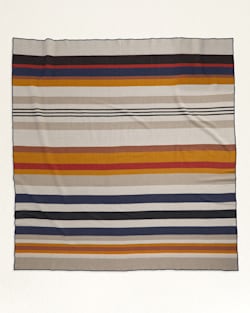 BRIDGER STRIPE BLANKET IN NAVY CASCADE STRIPE image number 1