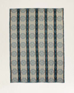 ALTERNATE VIEW OF SAN MARINO ORGANIC COTTON BLANKET IN SHALE image number 3