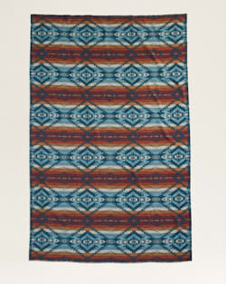 ALTERNATE VIEW OF CARICO LAKE ORGANIC COTTON BLANKET IN MARINE image number 3