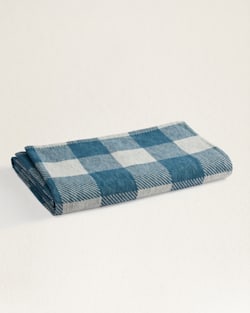 FLAT FOLDED VIEW OF ROB ROY ORGANIC COTTON BLANKET IN MAREINE image number 4