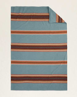 ALTERNATE VIEW OF LUNA MESA ORGANIC COTTON BLANKET IN SHALE image number 1