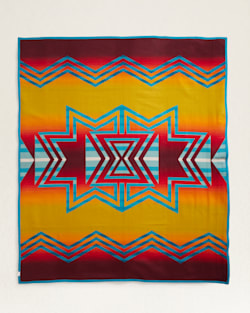 ALTERNATE VIEW OF MANY NATIONS BLANKET IN TURQUOISE MULTI image number 3