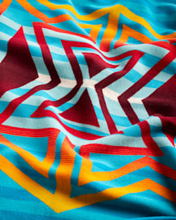 ALTERNATE VIEW OF MANY NATIONS BLANKET IN TURQUOISE MULTI image number 4