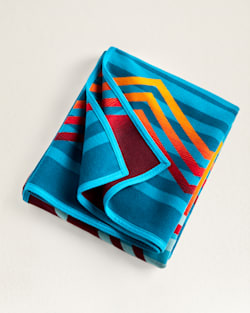 ALTERNATE VIEW OF MANY NATIONS BLANKET IN TURQUOISE MULTI image number 2