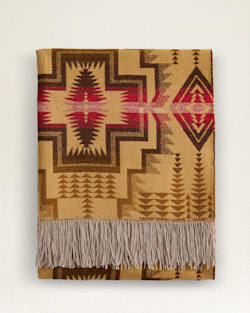 HARDING STAR FRINGED THROW IN BRONZE image number 1
