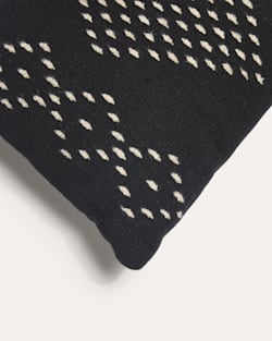 ALTERNATE VIEW OF MIL DIAMONDS LUMBAR PILLOW IN BLACK/IVORY image number 3