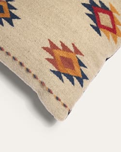 ALTERNATE VIEW OF MANY DIAMONDS LUMBAR PILLOW IN OATMEAL image number 3