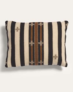 TURQUOISE CROSSES LUMBAR PILLOW IN NEUTRAL image number 1