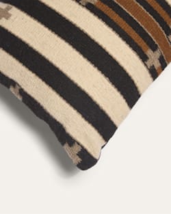 ALTERNATE VIEW OF TURQUOISE CROSSES LUMBAR PILLOW IN NEUTRAL image number 3