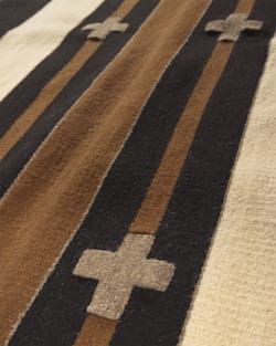 ALTERNATE VIEW OF TURQUOISE CROSSES RUG IN NEUTRAL image number 3